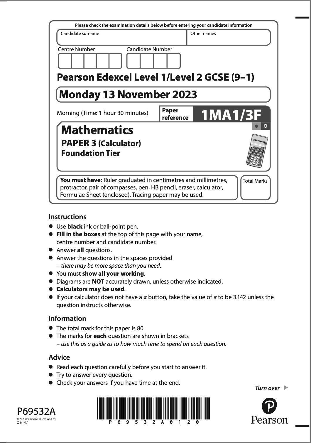 November 2023 Paper 3