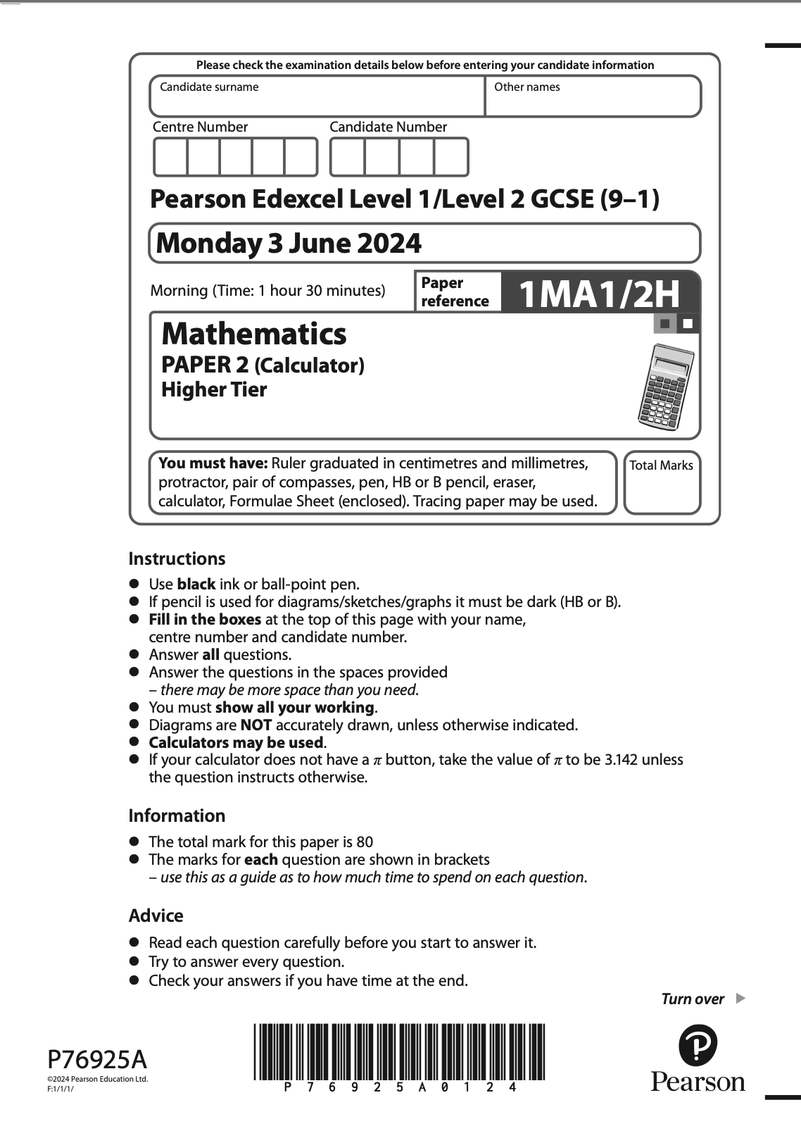June 2024 Paper 2