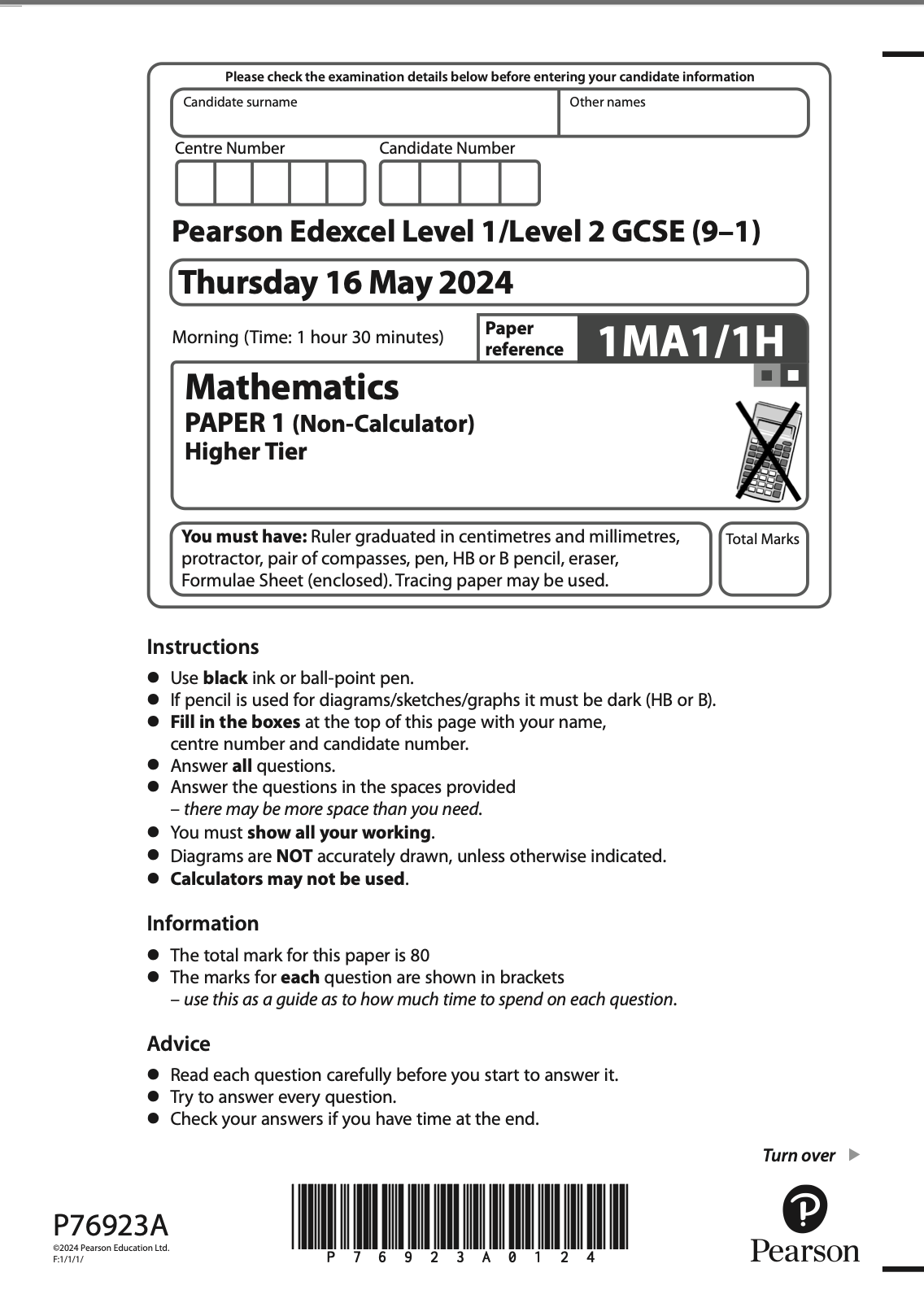 May 2024 Paper 1