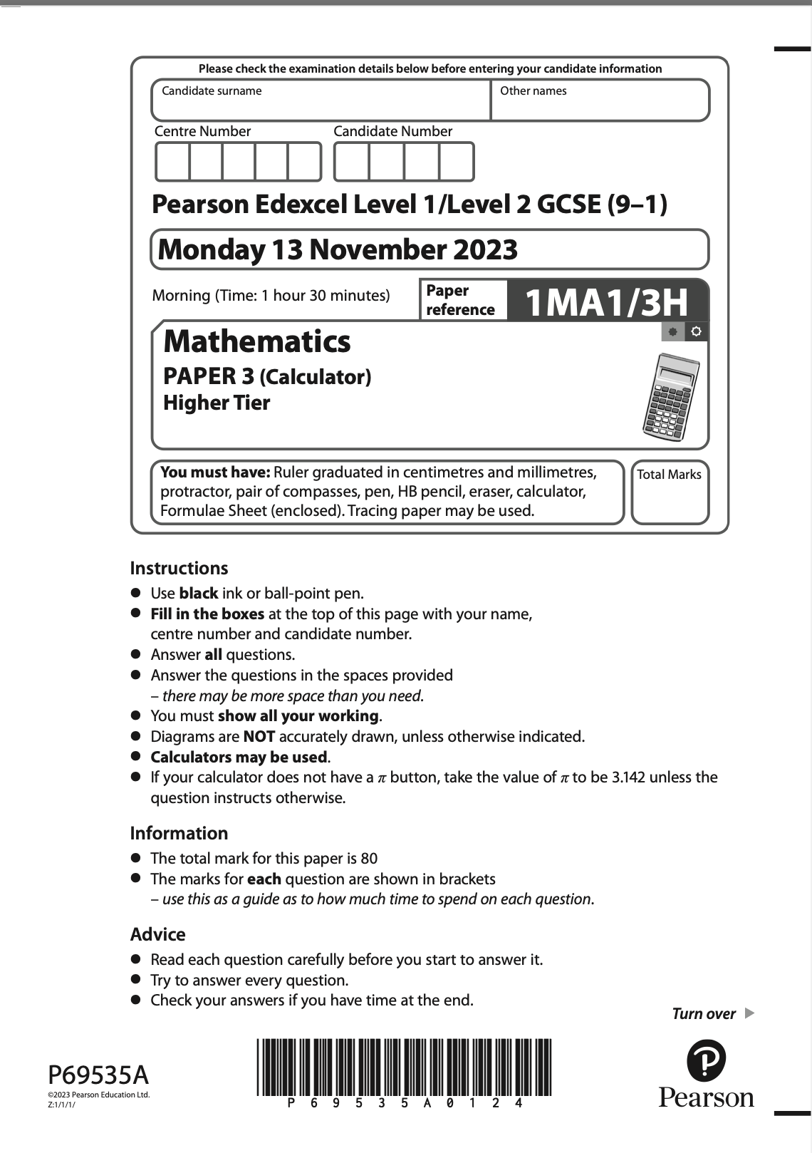 November 2023 Paper 3